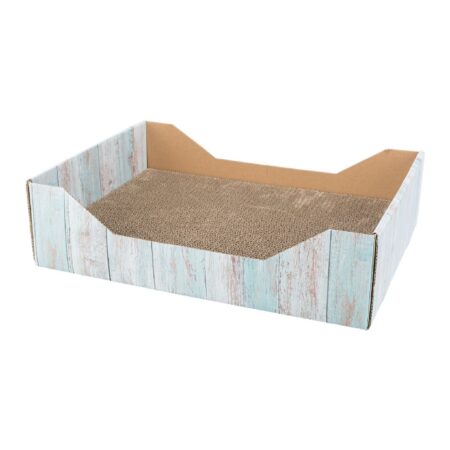 Carton de zgâriat Trixie pentru pisici, tip pat, 45 × 12 × 33 cm