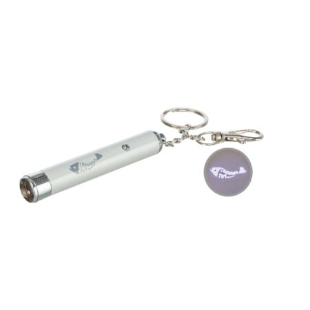 Jucărie Trixie pentru pisici, indicator LED cu motiv pește, 8 cm