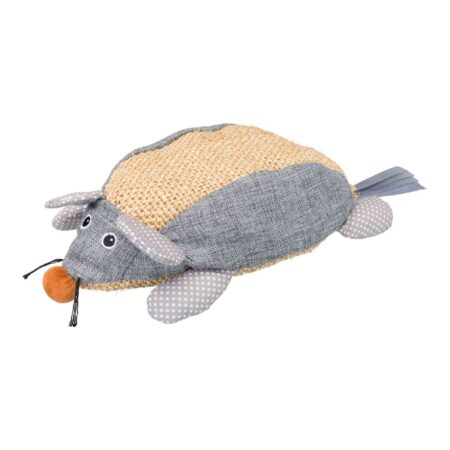 Jucărie Trixie pentru pisici, șoarece cu catnip, gri, 30 cm