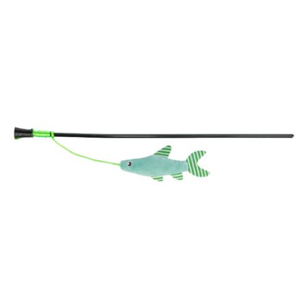 Jucărie Trixie pentru pisici, undiță cu pește, 42 cm