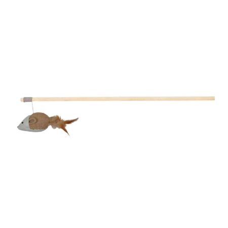 Jucărie Trixie pentru pisici, undiță cu șoarece, 50 cm