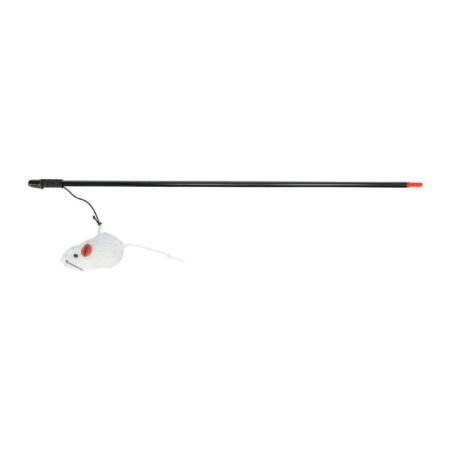 Jucărie Trixie pentru pisici, undiță cu șoarece, 100 cm, diverse culori