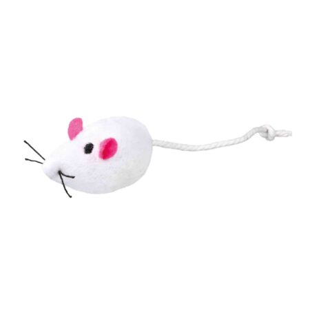 Jucărie Trixie pentru pisici, set 2 șoricei cu clopoțel, 5 cm