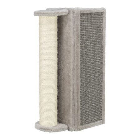 Placă de zgâriat Trixie pentru colț, pentru pisici, sisal, 19 × 58 × 19 cm, gri