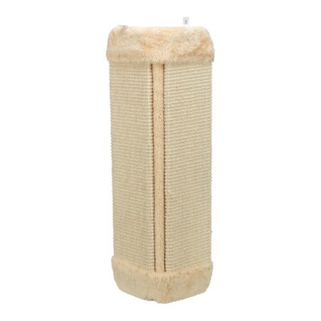 Placă de zgâriat Trixie pentru pisici, pentru colț cu sisal, 32 × 60 cm, bej