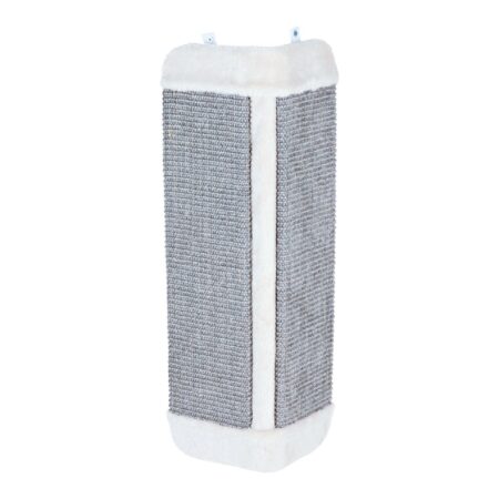 Placă de zgâriat Trixie pentru pisici, pentru colț cu sisal, 32 × 60 cm, gri/gri deschis