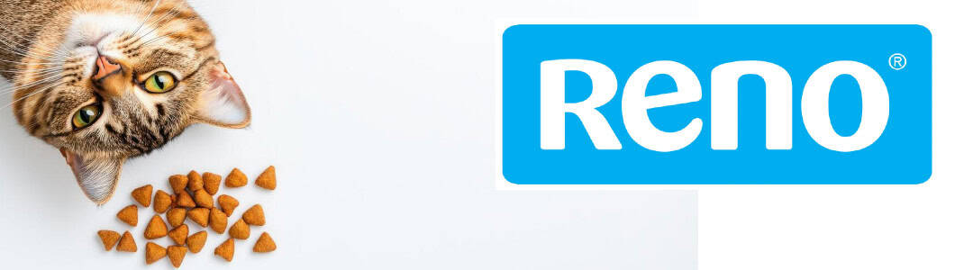 Logoul companiei Reno alături de produsele lor 