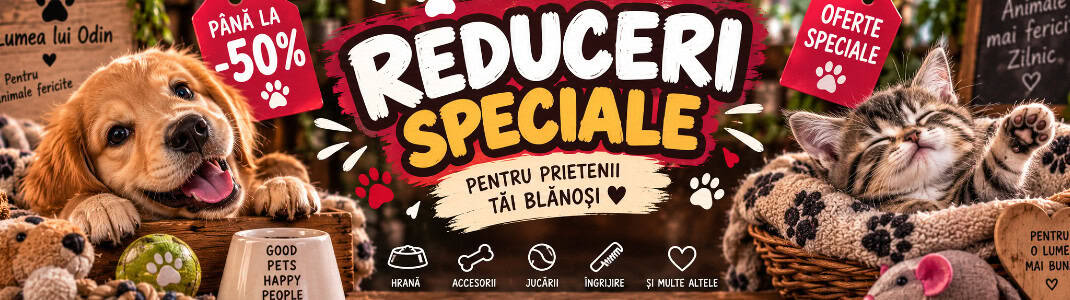 Reduceri speciale cu pui de pisică și câine