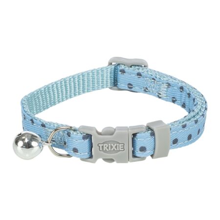 Zgardă reglabilă Trixie pentru pisici, 20–30 cm / 10 mm, albastru