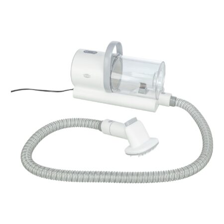 Aparat de tuns Trixie Grooming Kit pentru câini, cu aspirator, 300 W, rezervor 1,5 L, alb