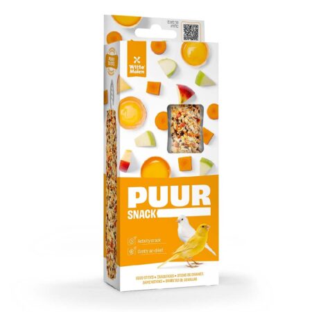 Batoane Witte Molen Puur pentru canari, cu măr, morcov și miere, 2 bucăți, 60 g