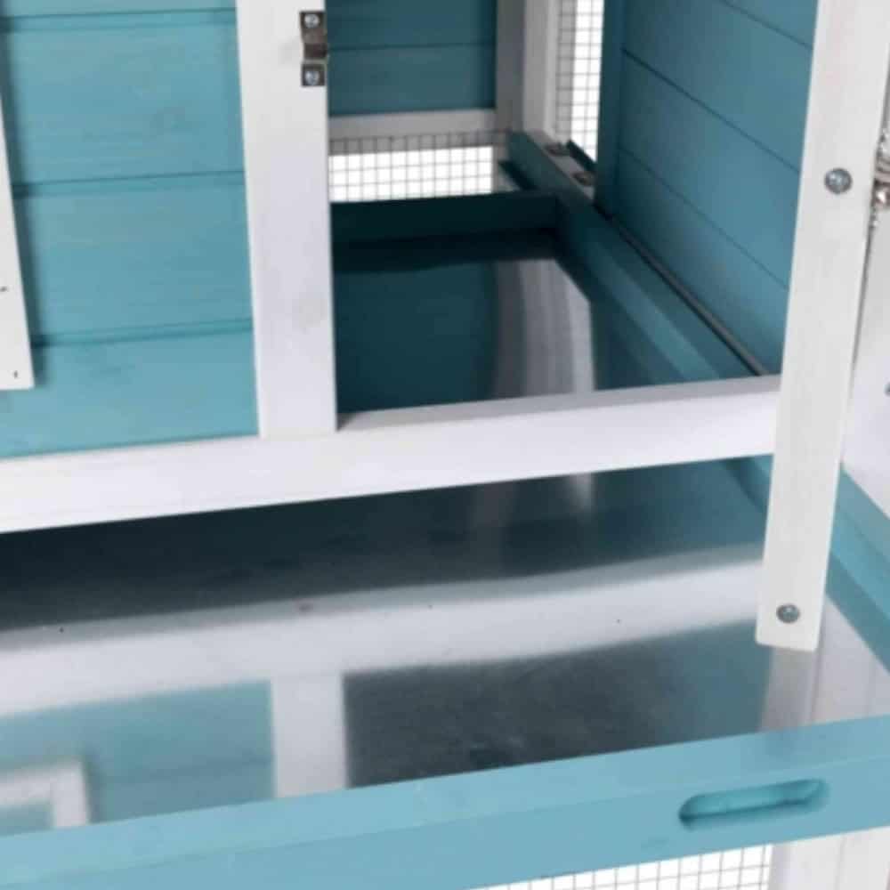 Căsuță exterior pentru iepuri și cobai - albastru 2 Căsuță exterior pentru iepuri și cobai - albastru 2
