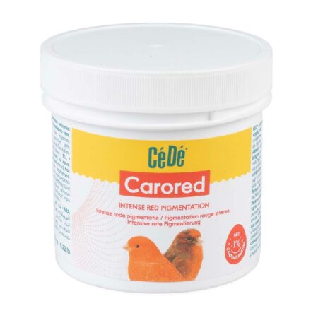 Colorant roșu CéDé Carored pentru penajul păsărilor, cu cantaxantină, 100 g