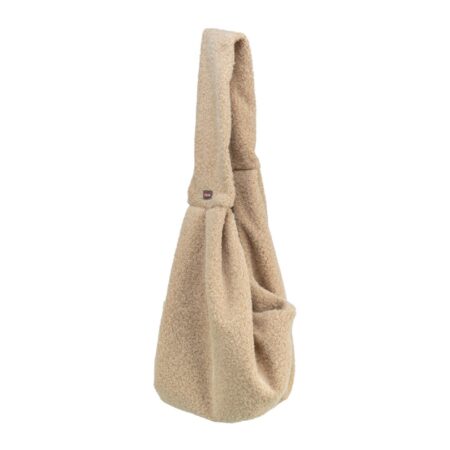 Geantă de transport frontală Trixie Wooly pentru câini, poliester și bumbac, 60 x 22 x 20 cm, bej