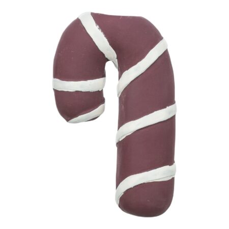 Jucărie Trixie Xmas pentru câini, baston de Crăciun din latex, cu sunet, 10 cm, bordo