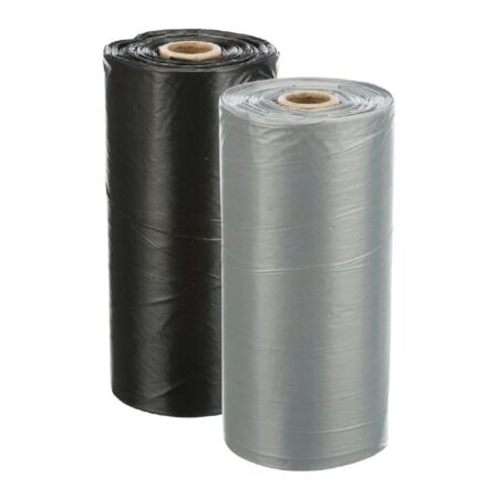 Pungi igienice Trixie pentru câini, set 10 role x 20 bucăți, negru/gri