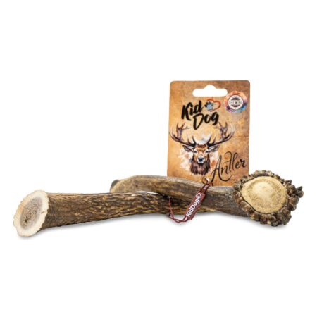 Recompensă KidDog pentru câini, corn de cerb natural, L, 81–150 g