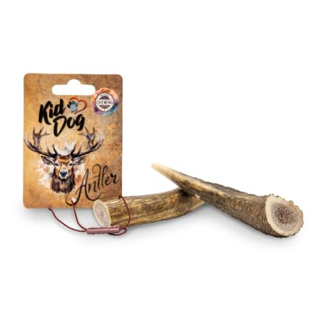 Recompensă KidDog pentru câini, corn de cerb natural, M, 51–80 g