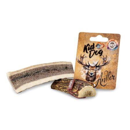 Recompensă KidDog pentru câini, corn de cerb natural secționat, S, 30–50 g