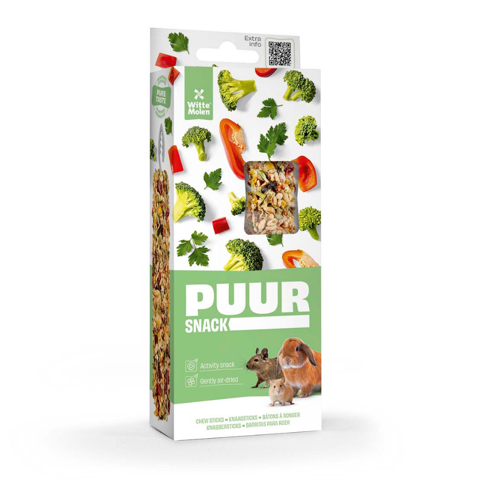 Batoane Puur cu broccoli pentru animale mici Batoane Puur cu broccoli pentru animale mici
